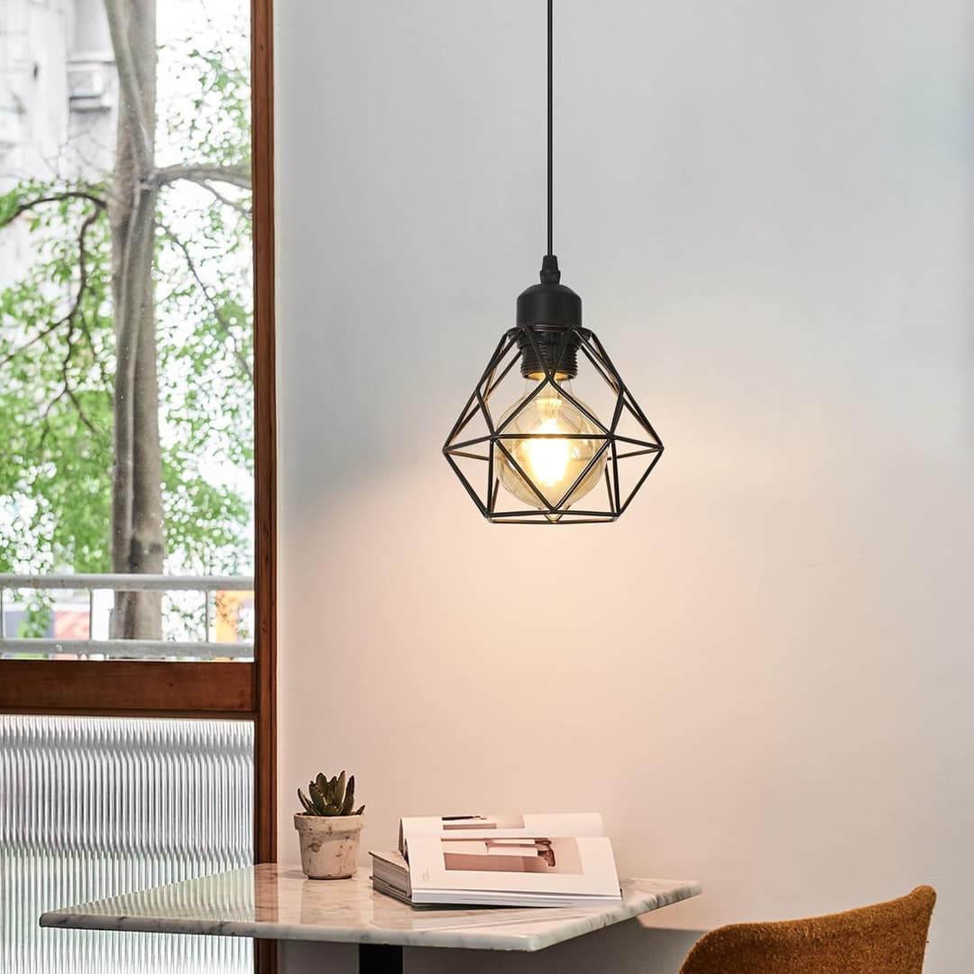 DAXGD Pendant Lamp Dining Table, Industrial Pendant Lights, E27 Pendant Light