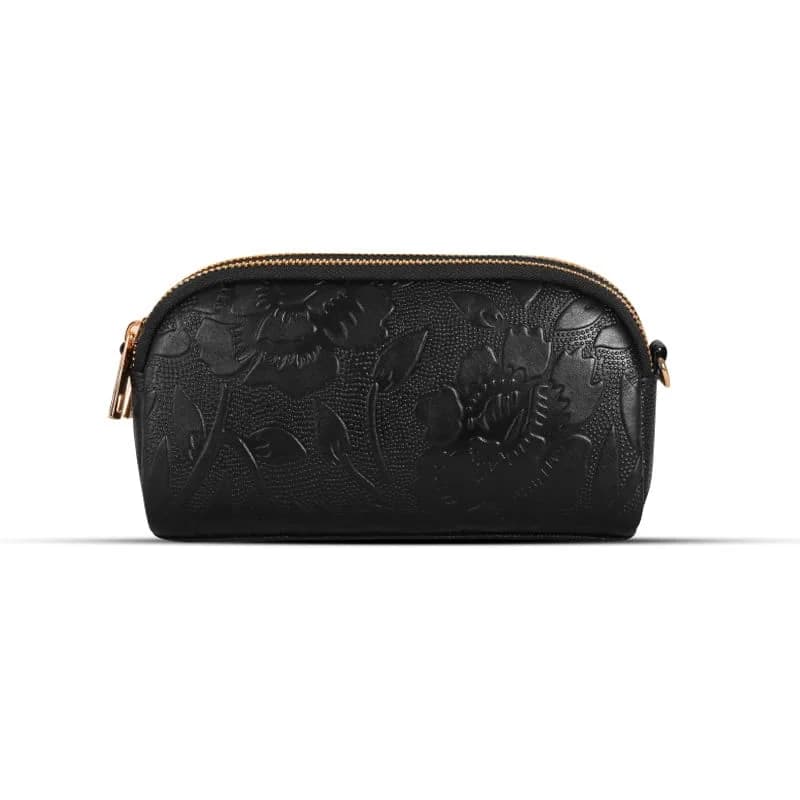 Embossed floral design Leather Shoulder Bag For Women SB-HB554